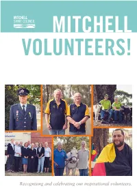 Mitchell Volunteers! Booklet and It Does Not Go Unnoticed