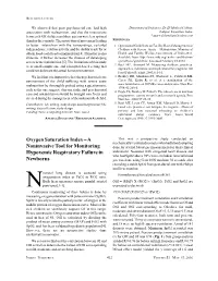 Oxygen Saturation Index