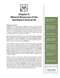 Chapter 5: Mineral Resources of the Northwest Central US