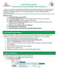 Cloudlibrary Guide for Kobo