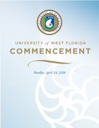 Commencement Program Platform Party