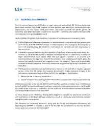 2.0 Response to Comments