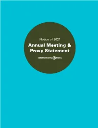 2021 Proxy Statement; and • International Paper’S 2020 Annual Performance Summary, Or Annual Report