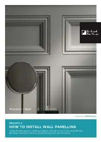 How to Install Wall Panelling