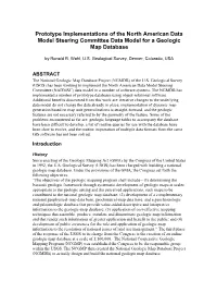 Prototytpe Implementations of the North American Data Model