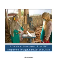 A Gendered Assessment of the EELY Programme in Gilgit, Baltistan and Chitral