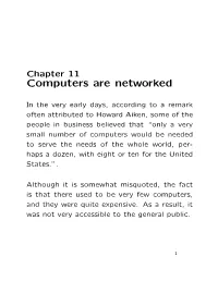 Computers Are Networked
