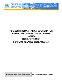 Uganda Rapid Response Conflict-Related Displacement
