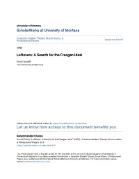 Leftovers: a Search for the Freegan Ideal