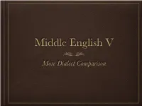More Dialect Comparison Two Catechisms