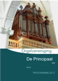 Orgelprogramma 2017