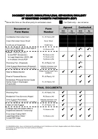 REGISTERED DOMESTIC PARTNERSHIPS (RDP) *Serve This Form on the Other Party in Contested Cases for Clerk Only – Do Not Serve