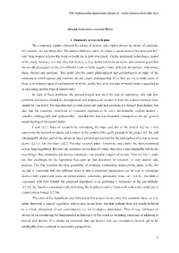 The Crux of the Hypothesis Put Forward in This Project Is Not Only That