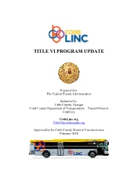 Title Vi Program Update