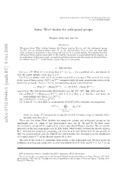 Arxiv:0712.0944V3 [Math.RT] 8 Oct 2008 B Eiipecs,Ie,When I.E., Case, Semisimple H Ymti Ru Ilb Elcdb Eti Pcaie Ruralg Brauer Specialized [ Certain in by Case