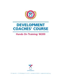 Development Coaches' Course
