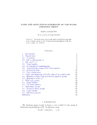 Tame and Wild Finite Subgroups of the Plane Cremona Group