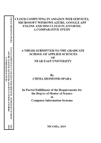 Cloud Computing in Amazon Web Services, Microsoft Window Neu