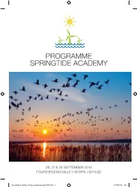 Springtide Academy 2018 Programmaboekje DEF.Indd 1 21/09/2018 18:57 LOCATIONS