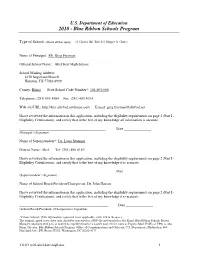 2010 - Blue Ribbon Schools Program