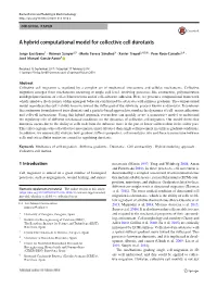 A Hybrid Computational Model for Collective Cell Durotaxis
