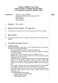 Bminutes of SMART User Group 03-10-14