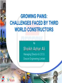 Challenges Faced by Third World Constructors