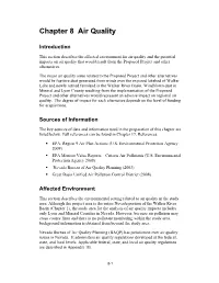 Chapter 8 Air Quality