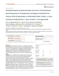 Extended Spectrum Β-Lactamases and Class C Β
