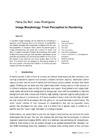 Hans Du Buf, Joao Rodrigues Image Morphology: from Perception to Rendering