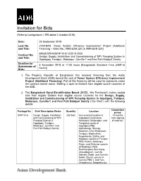 Invitation for Bids