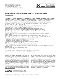 The Hadgem2-ES Implementation of CMIP5 Centennial Simulations