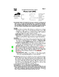166 Consigned by Denali Stud, Agent I Photo Call (IRE)