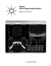 Agilent Vector Signal Analysis Basics