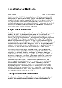 Constitutional Dullness