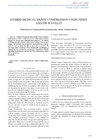Hybrid Medical Image Compression Using Spiht and Db Wavelet