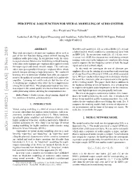 Perceptual Loss Function for Neural Modelling of Audio Systems