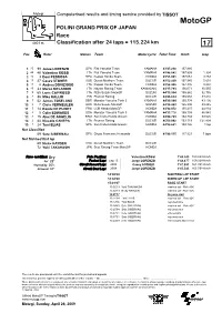 R Race CLASSIFICATION