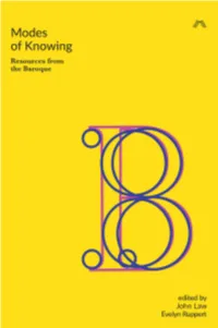 Modes of Knowing: Resources from the Baroque John Law 17
