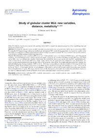 Study of Globular Cluster M53: New Variables, Distance, Metallicity�,
