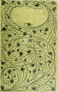The Fables of Æsop;