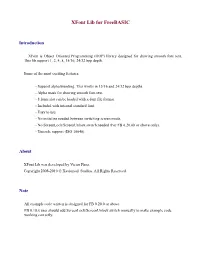Xfont Documentation