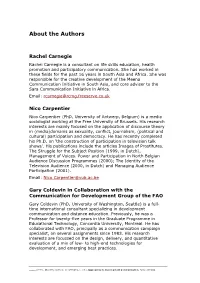 Approaches to Development Communication, Paris: UNESCO