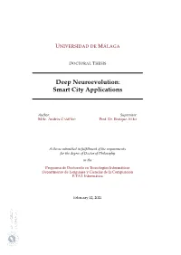 Deep Neuroevolution: Smart City Applications