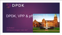 DPDK, VPP & Pfsense