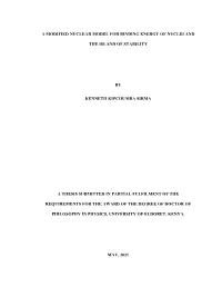 A Modified Nuclear Model for Binding Energy of Nuclei And