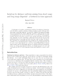 Isolation by Distance Patterns Arising from Short Range and Long Range