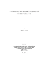 Massacre on the Plains: a Better Way to Conceptualize