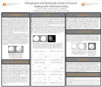 Ontogenetic and Systematic Study of Eucystis (Diploporita: Echinodermata)