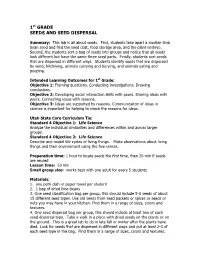 Seed and Seed Dispersal